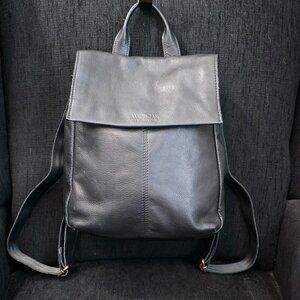 American Leather Co. Liberty Black Leather Backpack